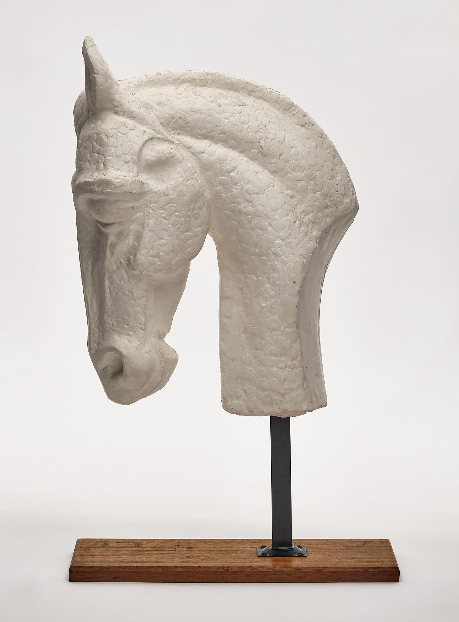Horse Head Sculpture, French 1