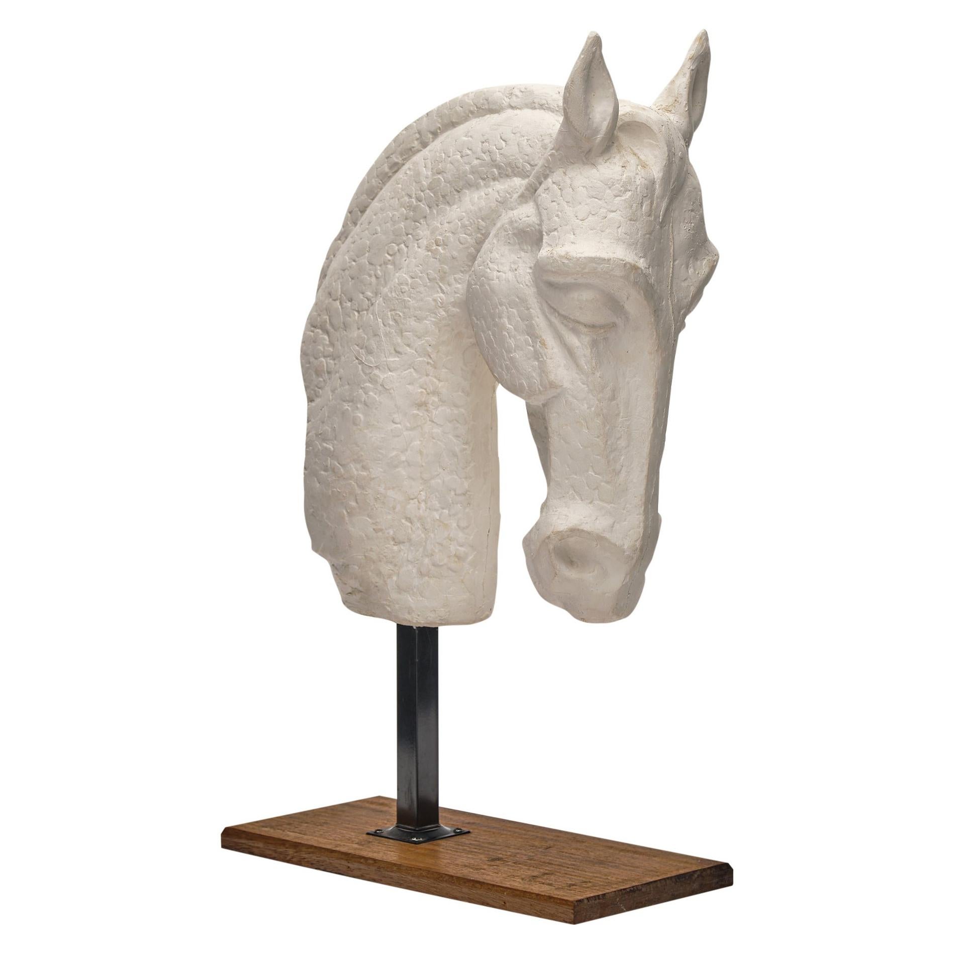 Horse Head Sculpture, French