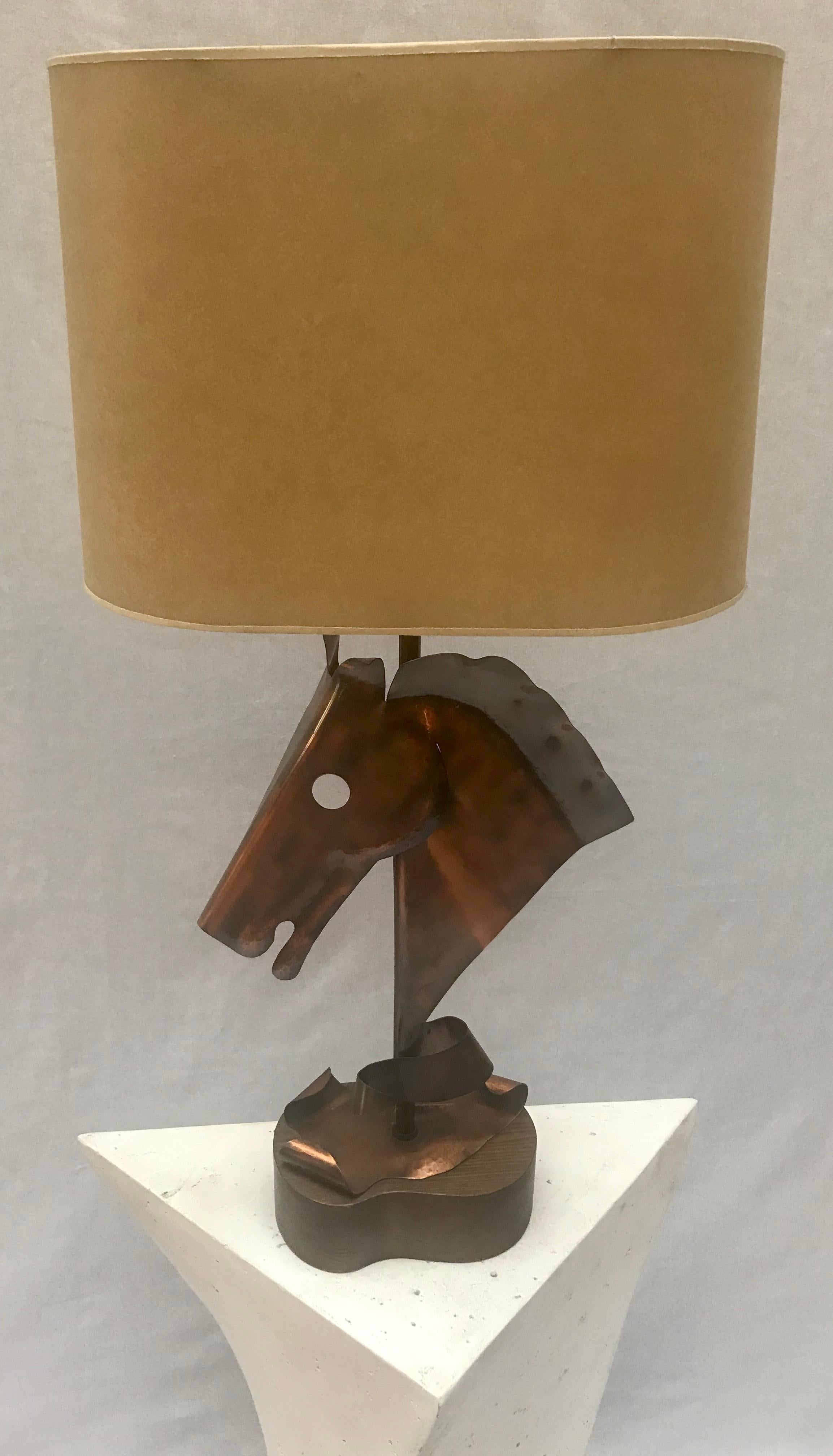 Mid-Century Modern Horse Head Table Lamp, Yasha Heifetz For Sale