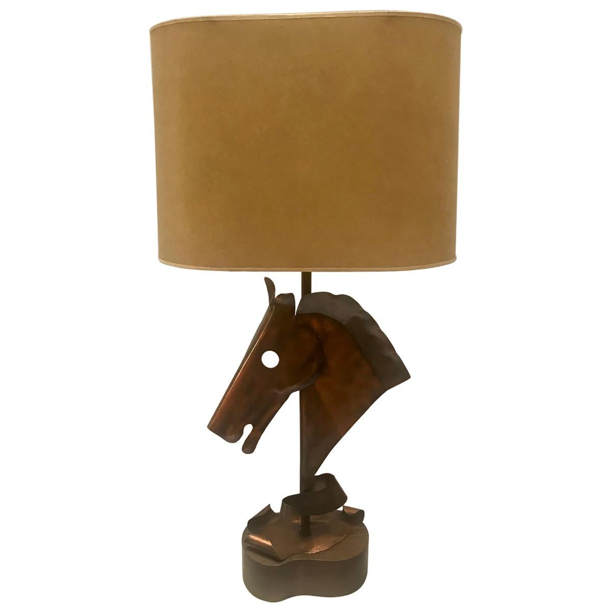 Horse Head Table Lamp, Yasha Heifetz For Sale