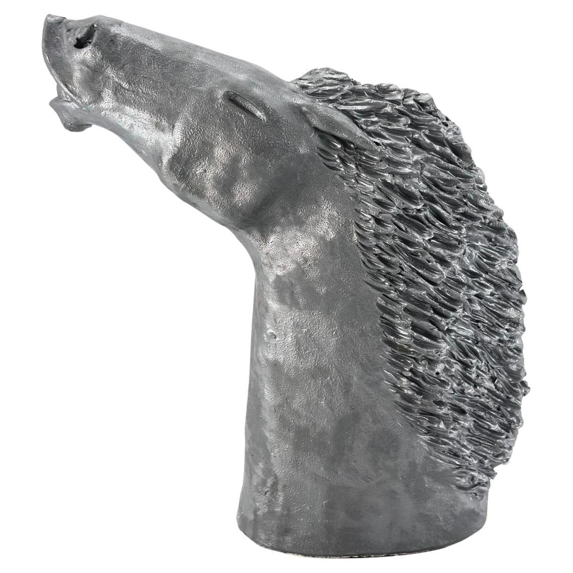 Horse Head, Unique Ceramic Centerpiece, Handmade Without Mold, NEW 2024