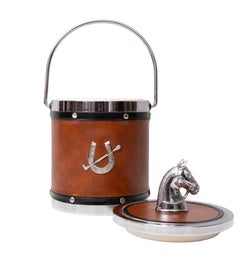 Horse Ice Bucket Box Home Bar Man Cave Kitsch Equestrian 1970's Retro