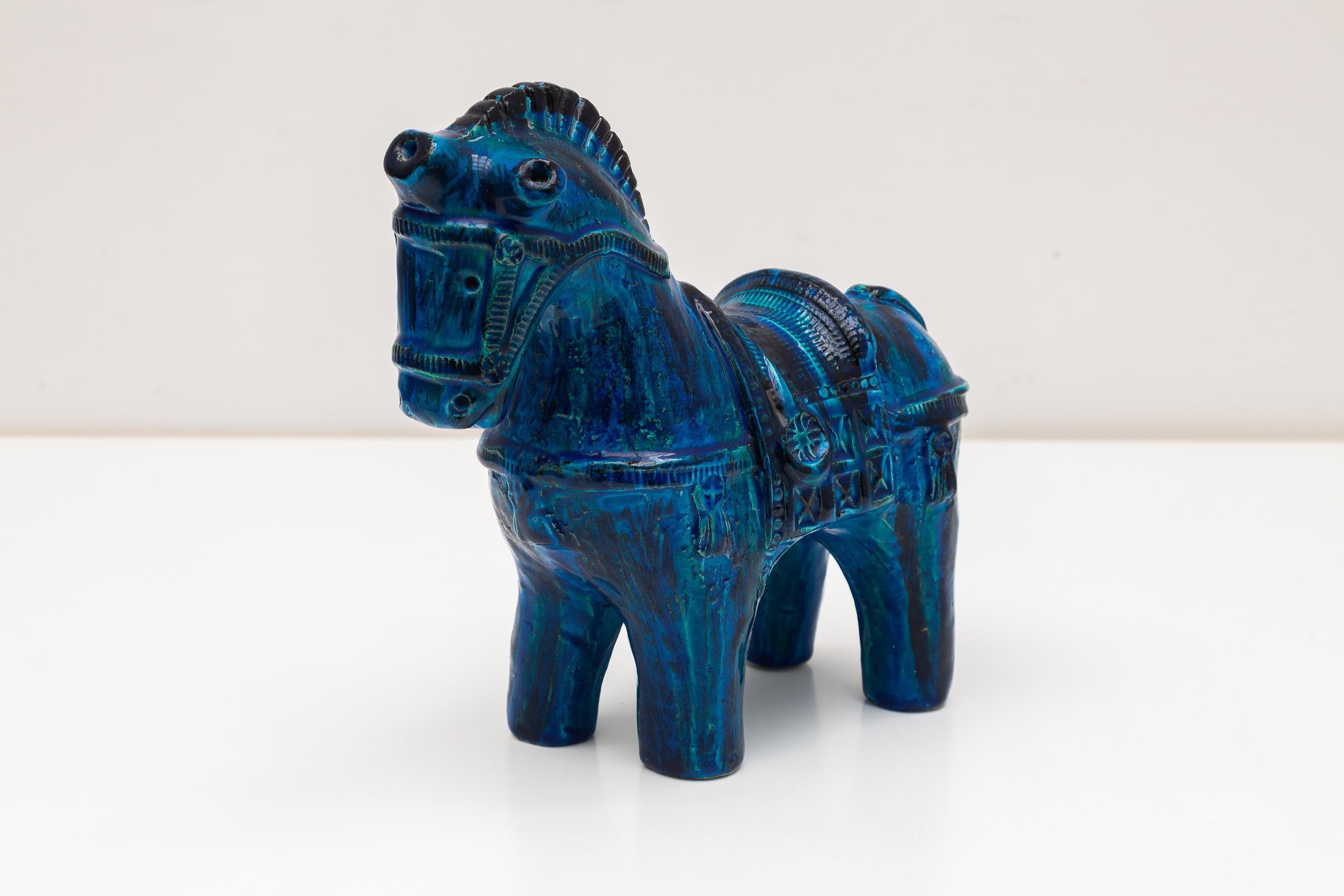 Italian Horse in Aldo Londi's Iconic Glazed 