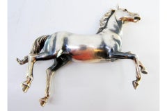 Horse in nielada silver in gallop position