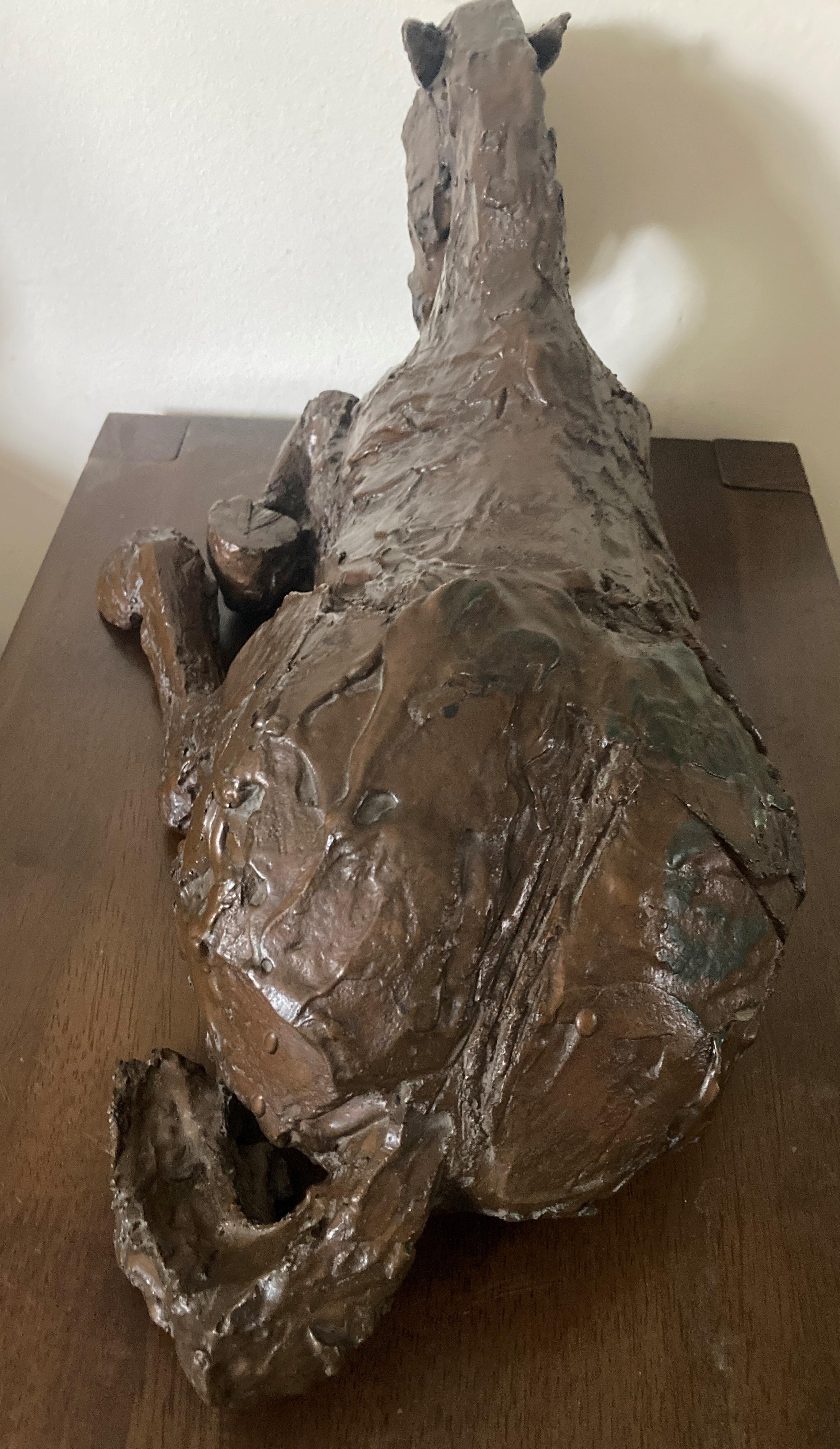British 'Horse in the Rain V'  Bronze Sculpture by Elisabeth Frink  For Sale