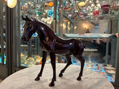 Horse in wood , Art deco , 1930, France