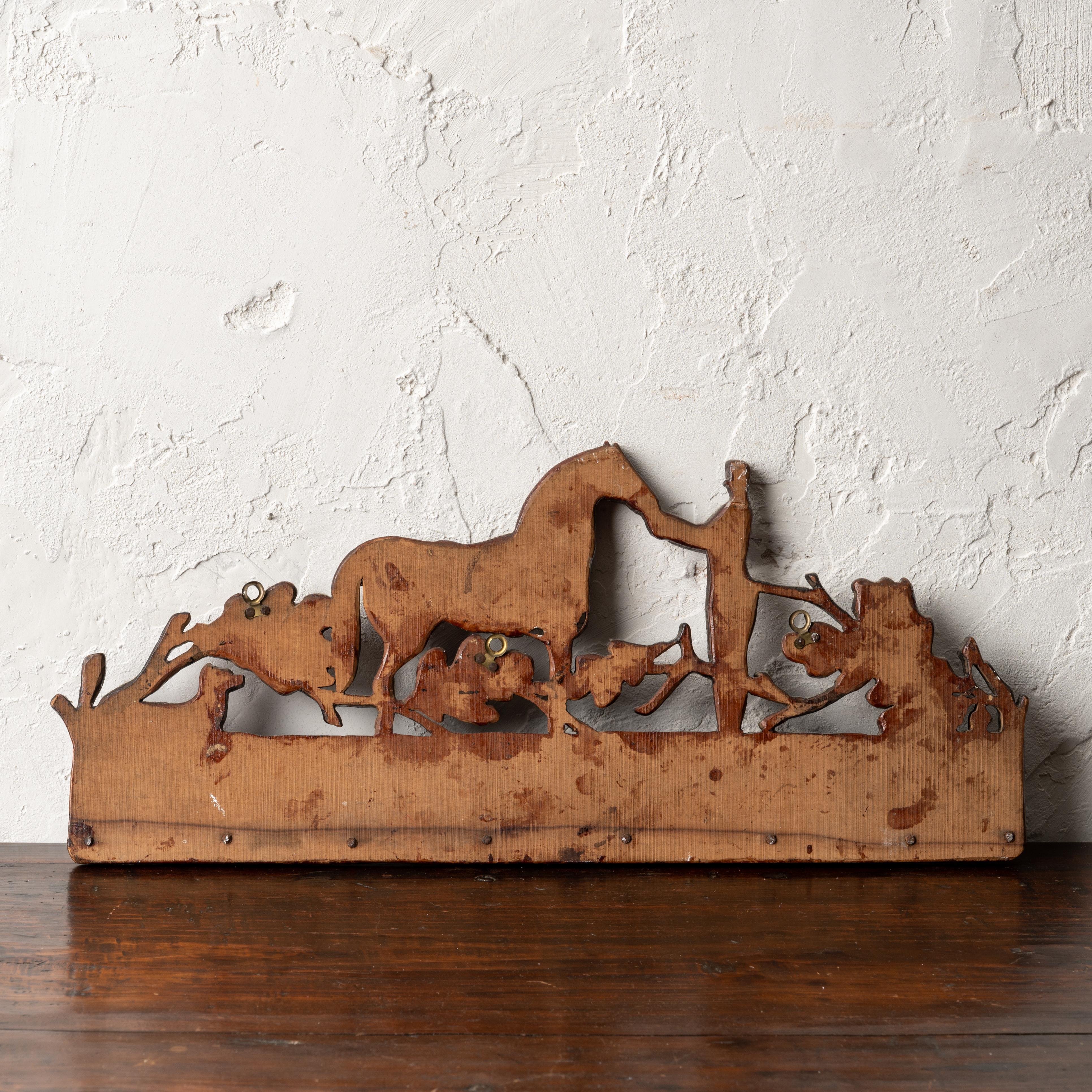 Caballo conmemorativo Talla de arte popular, c.1890 en venta 1