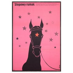 Pferd der Steppe 1979  Polnischer Film, Filmplakat, Flisak