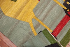 Horse on a Scooter Vintage Persian Flat-Weave