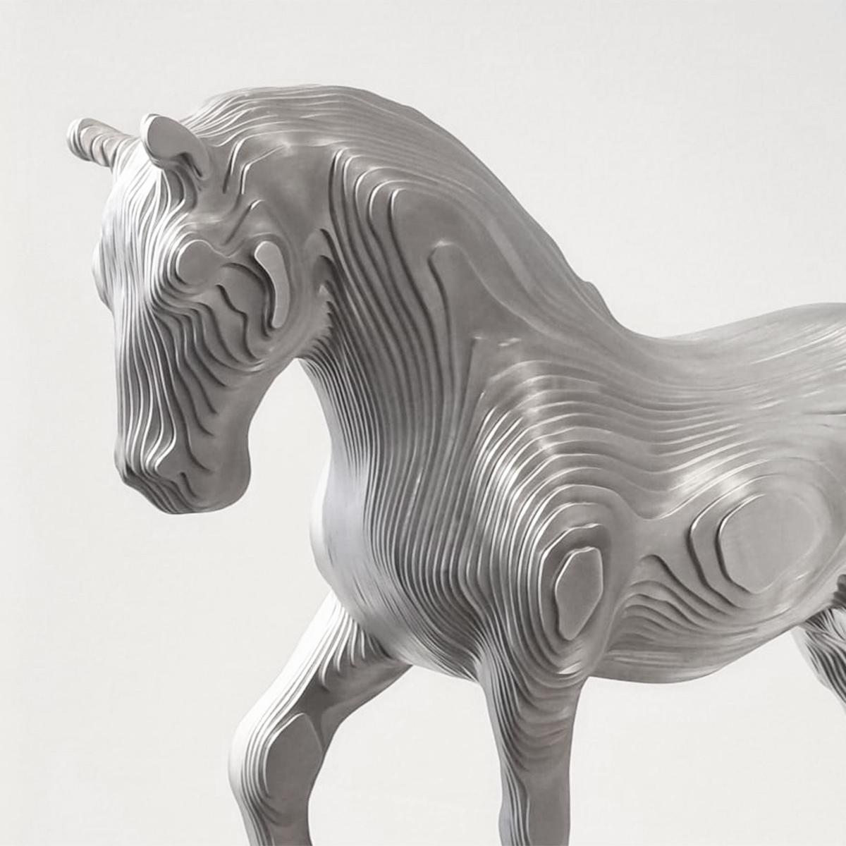 Contemporary Horse Polished Sculpture For Sale