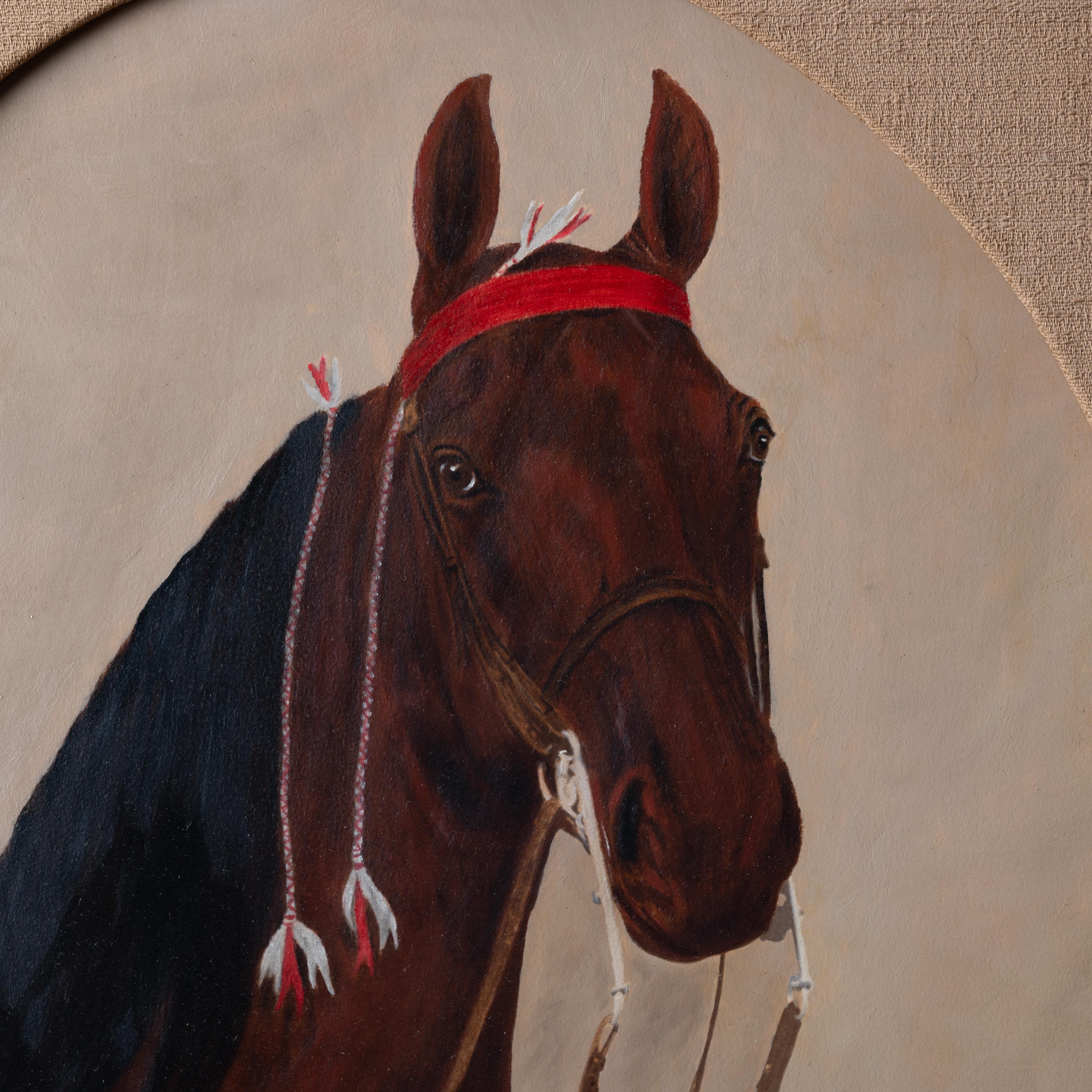 Horse Portrait Paintings by Vista, 1955 For Sale 4