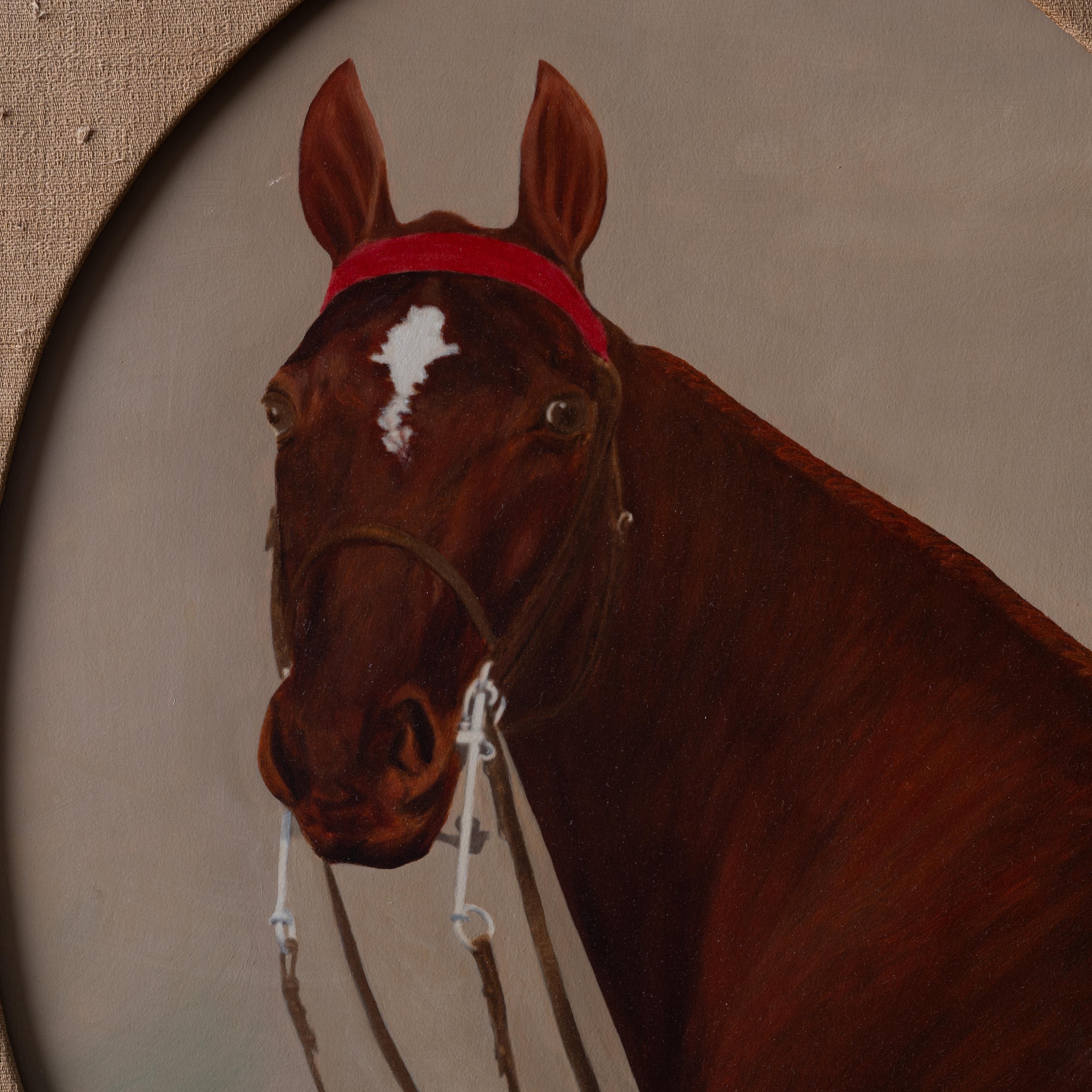 Horse Portrait Paintings by Vista, 1955 For Sale 3