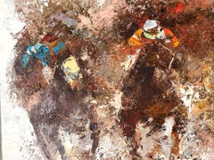 Carreras de caballos Pintura al óleo sobre lienzo