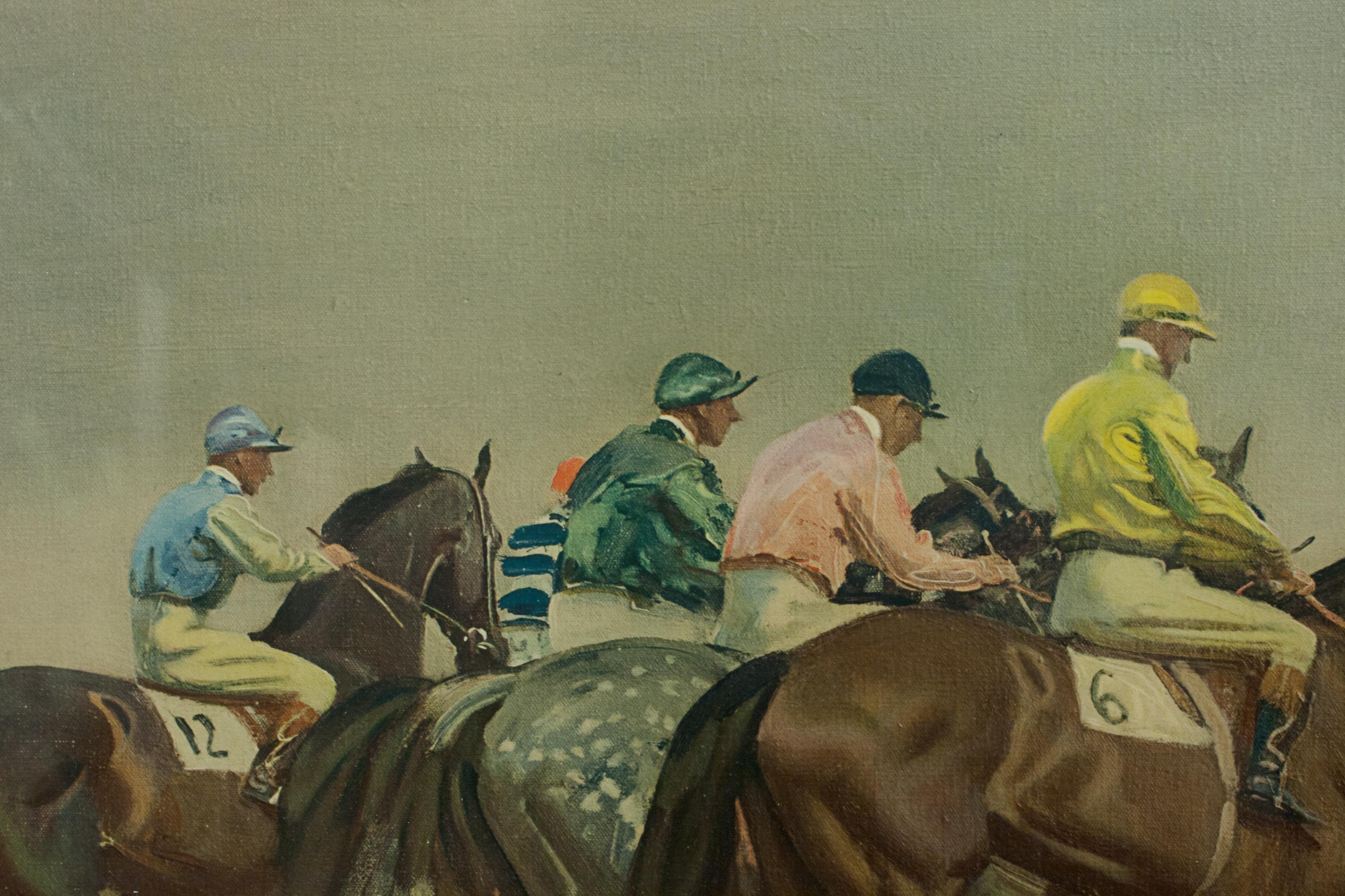 Horse Racing Print 'October Meeting' by Sir Alfred Munnings 3