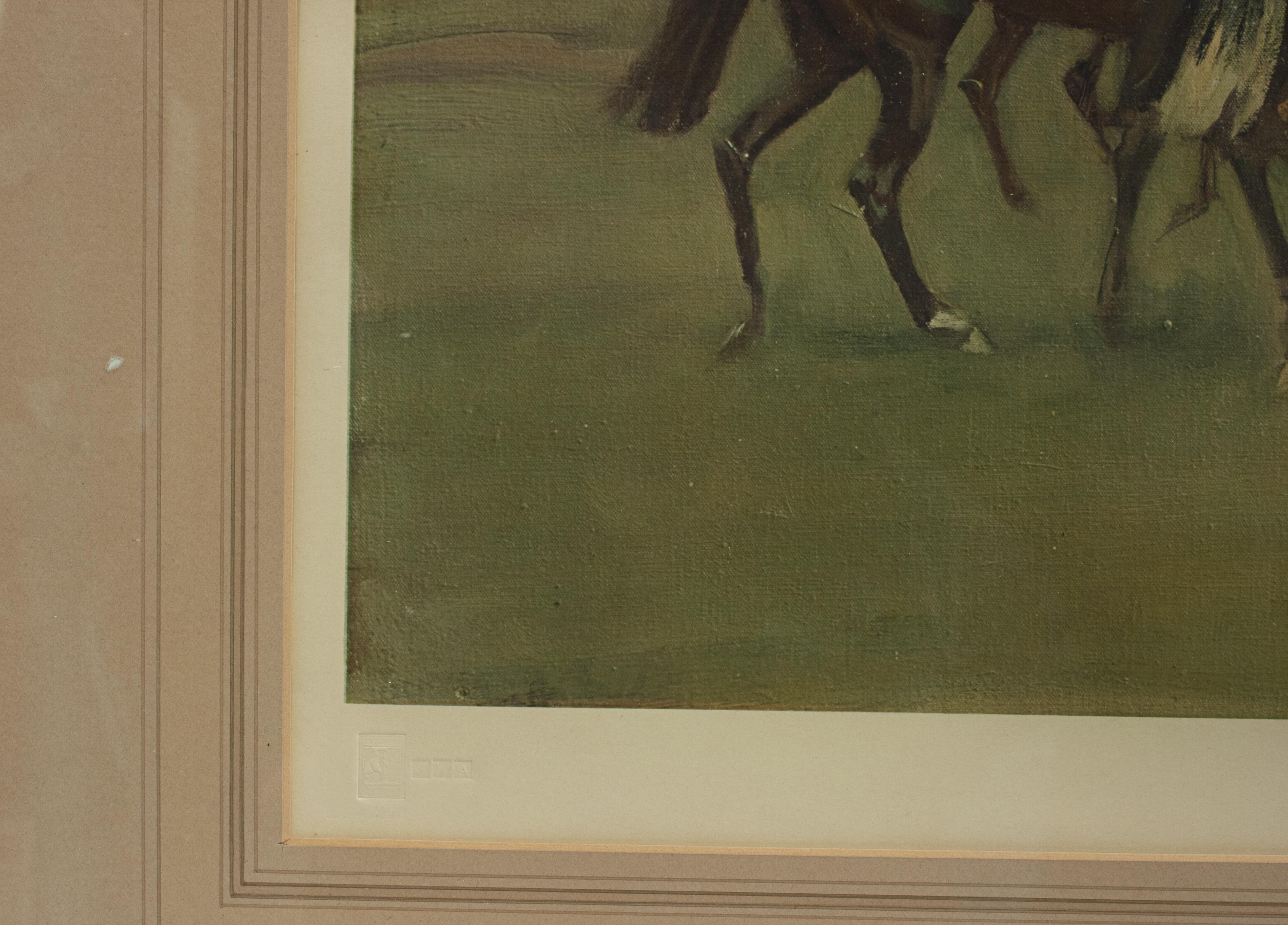 Paint Horse Racing Print 'October Meeting' by Sir Alfred Munnings