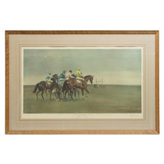 Impression de course de chevaux "October Meeting" par Sir Alfred Munnings