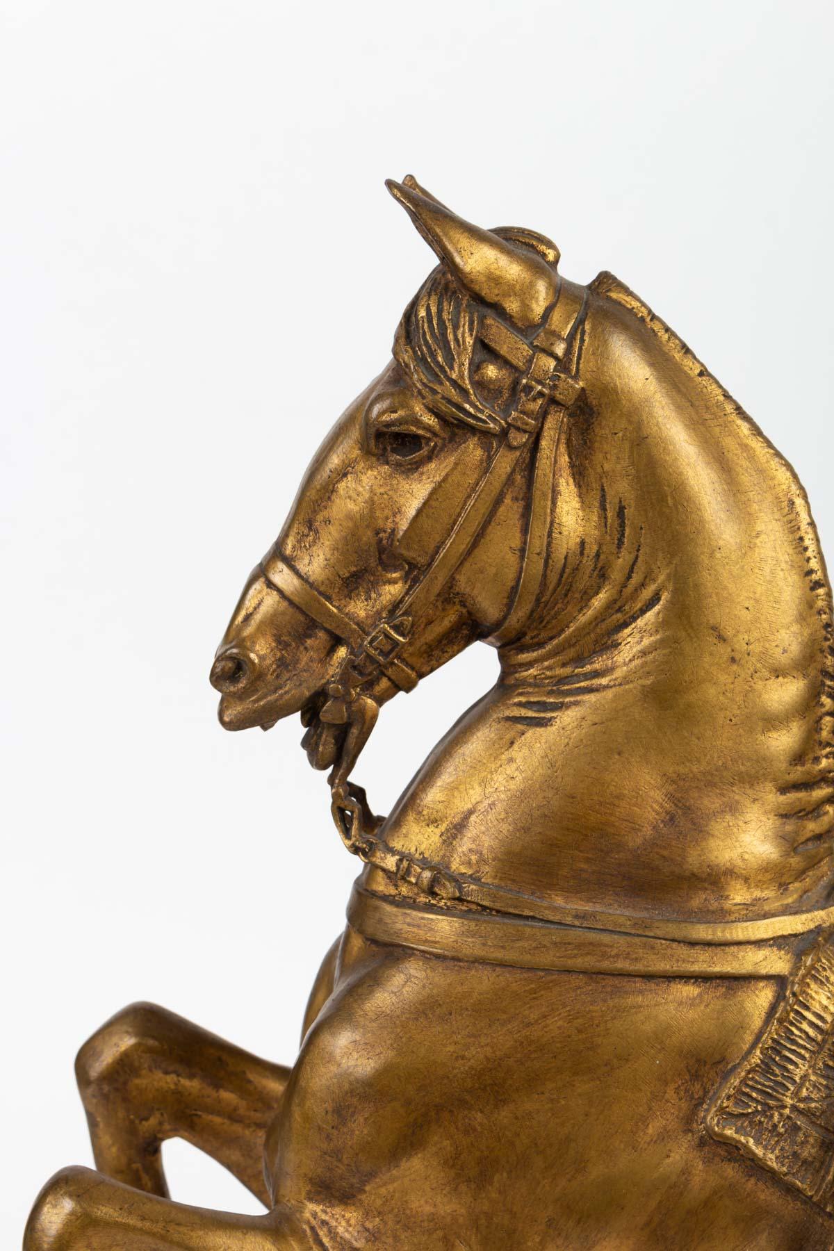 Napoleon III Horse Rider, Signed E. Frémiet