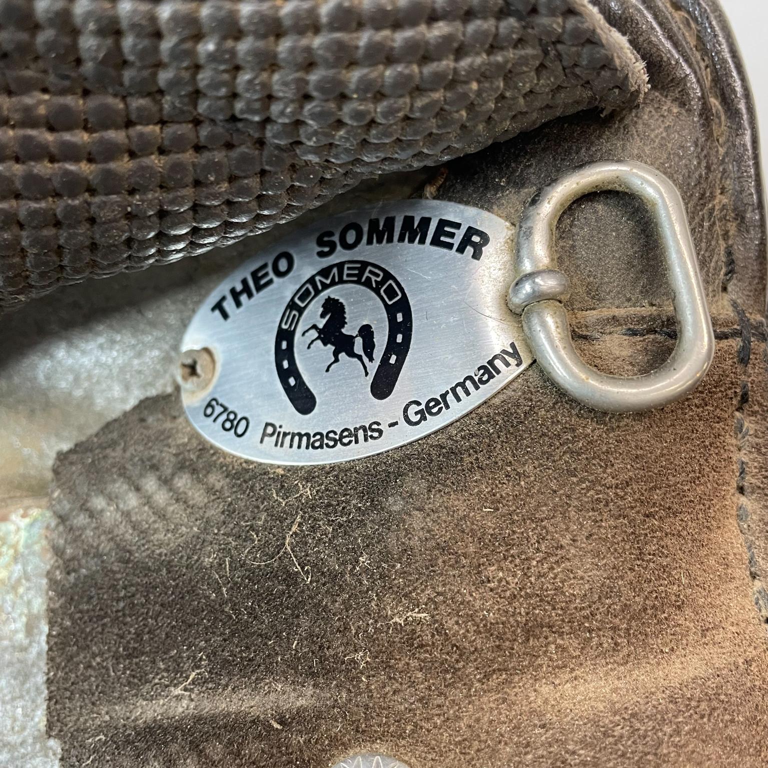 Reiter 2-Ton Leder Dressage Sattel Somero Theo Sommer Pirmasens Deutschland im Zustand „Gut“ in Chula Vista, CA
