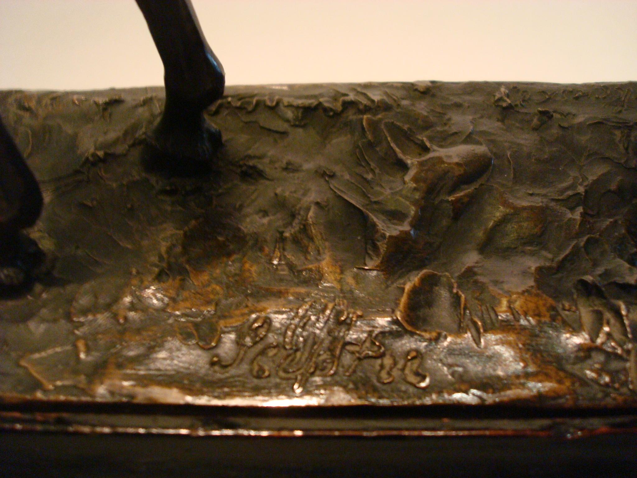 Horse Sculpture Barbedienne Fondeur Bronze, Polo Equestrian Trophy 12
