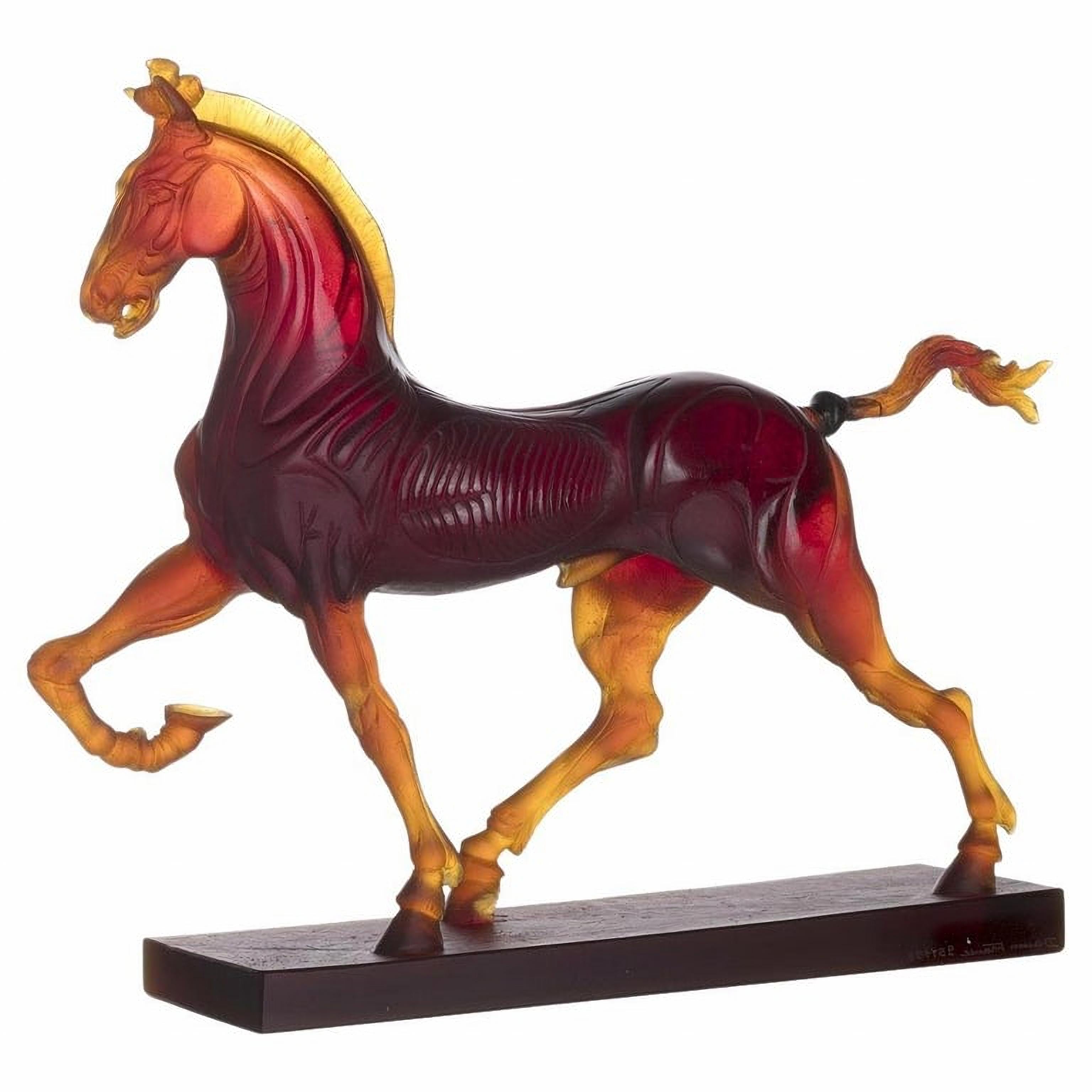 Modern Horse Sculpture, Daum Numbered 95/195 For Sale
