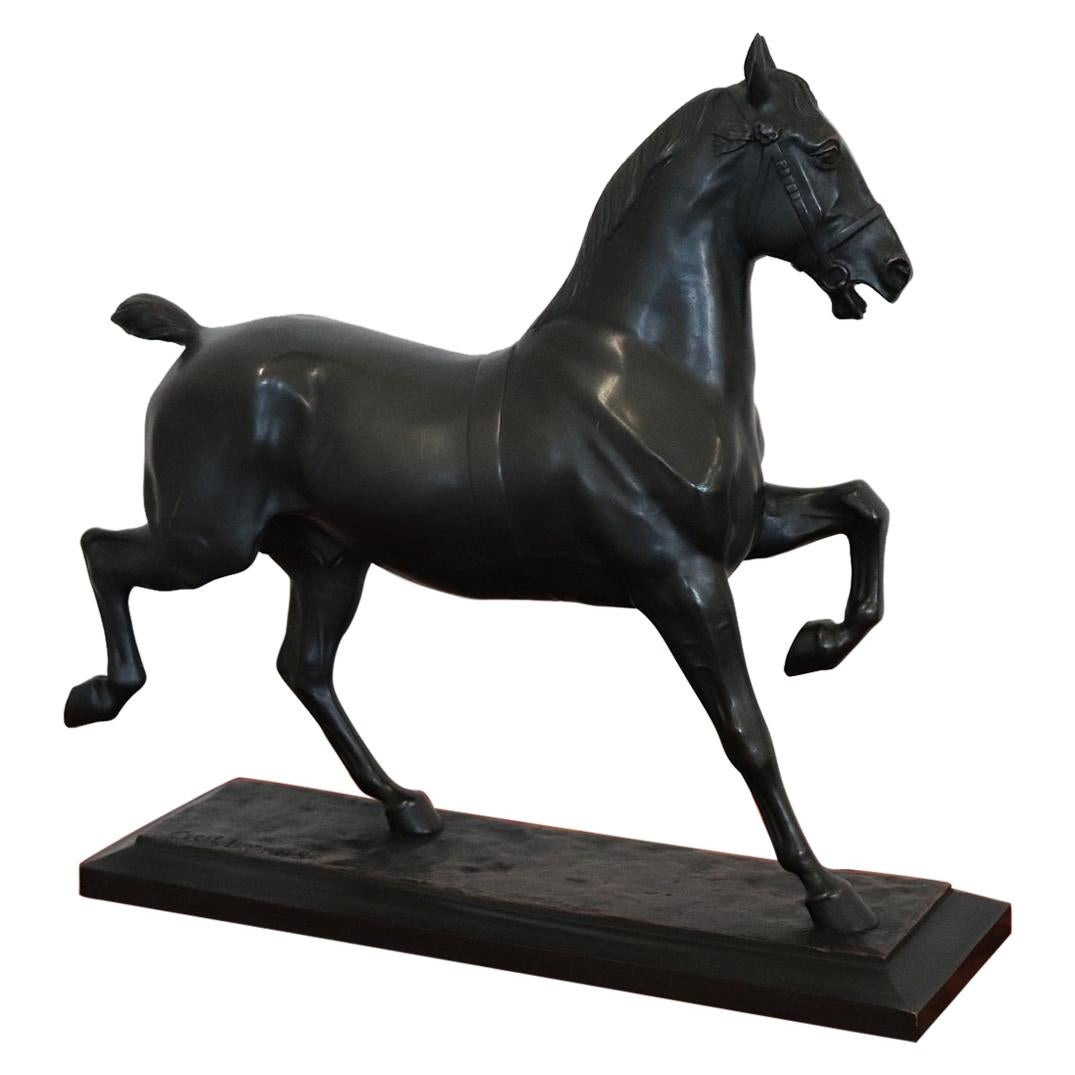 Horse Sculpture in Bronze Signed by Cecil Brown