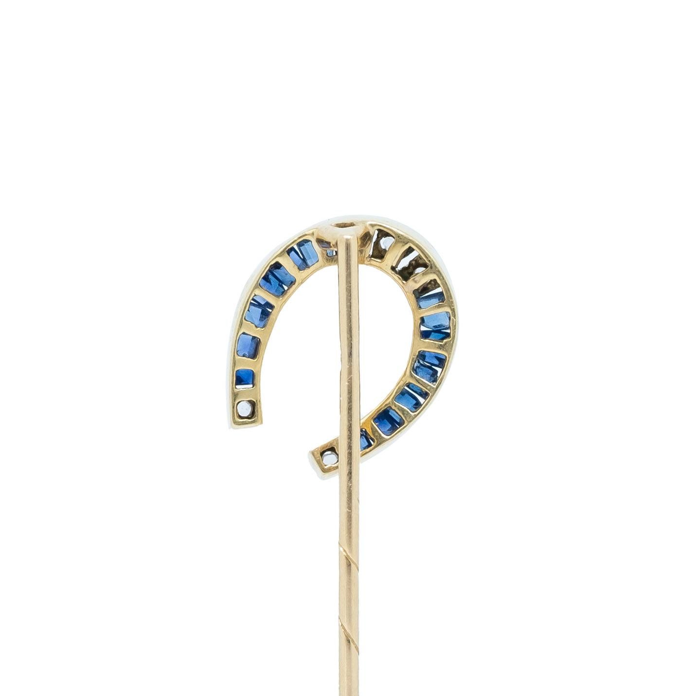 Horse Shoe Stick Pin In Good Condition In Milano, MI