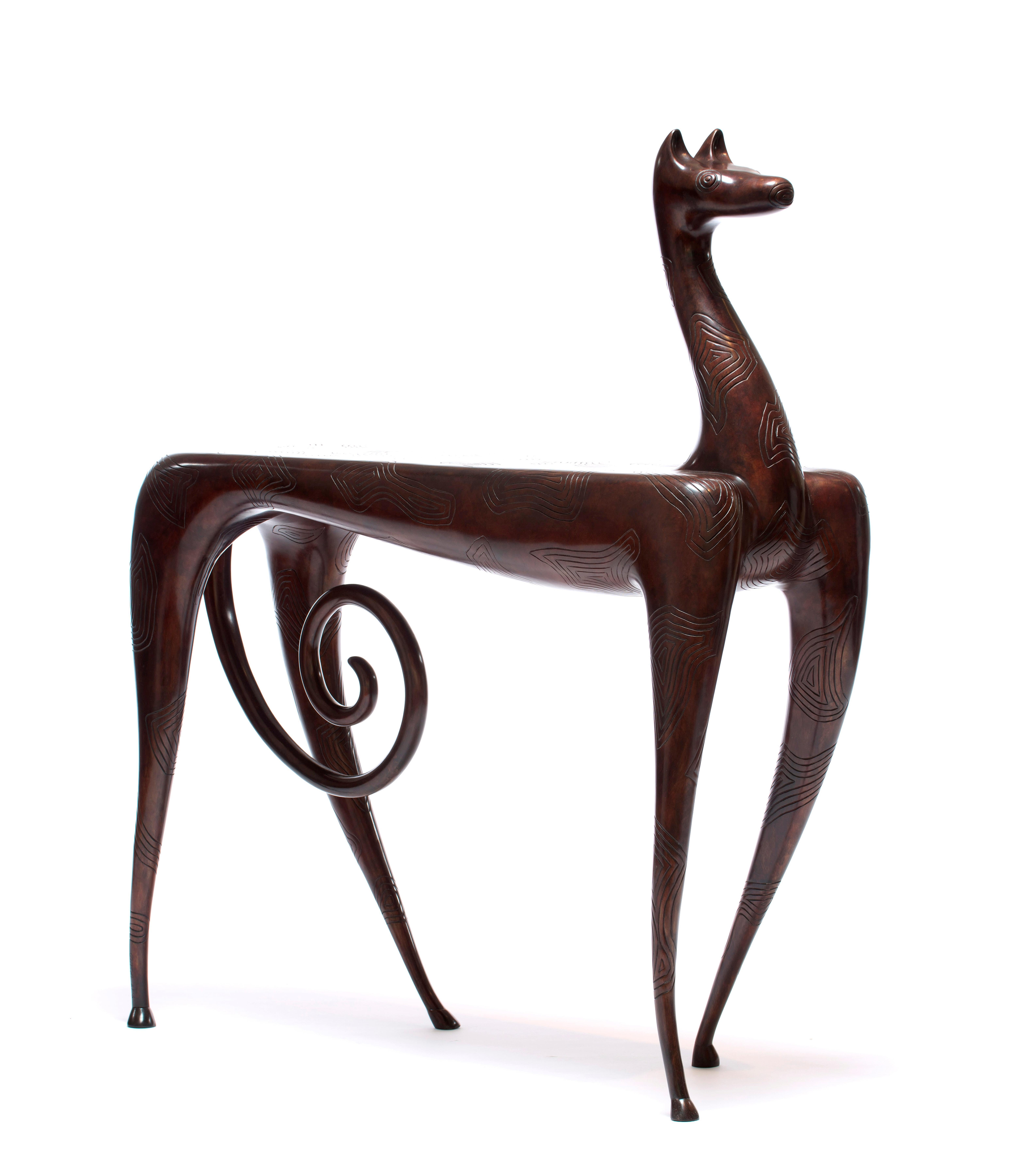 Contemporary Horse Side Table by Judy McKie