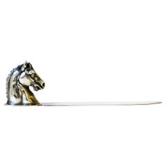 Pferd Sterling Silber Platte Brieföffner