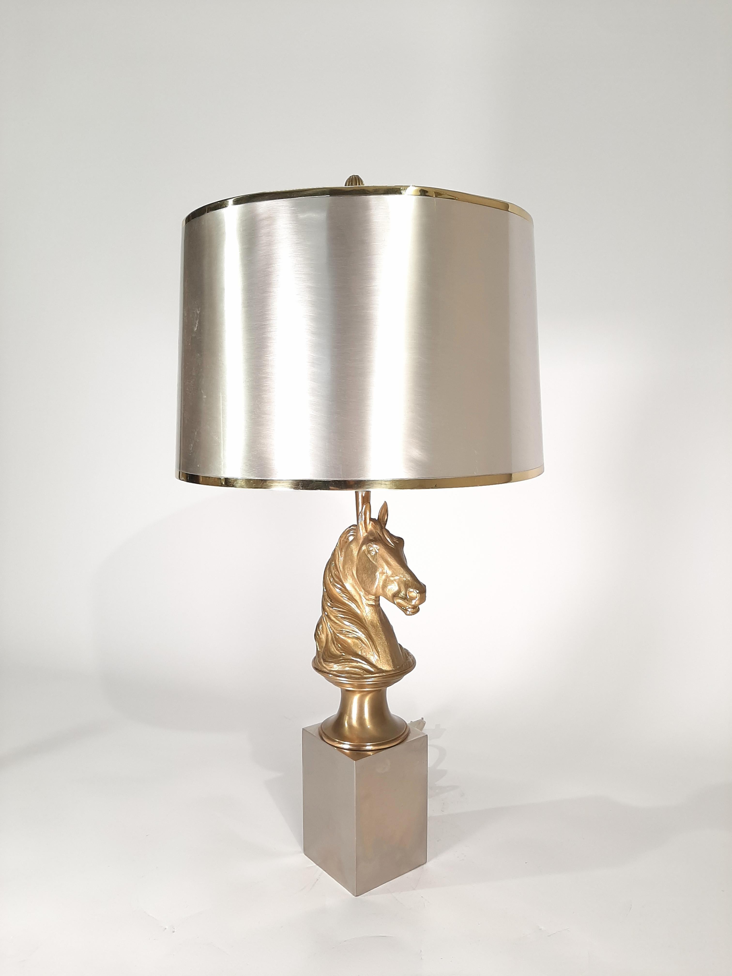 Lampe de table cheval de la Maison Charles  en vente 2