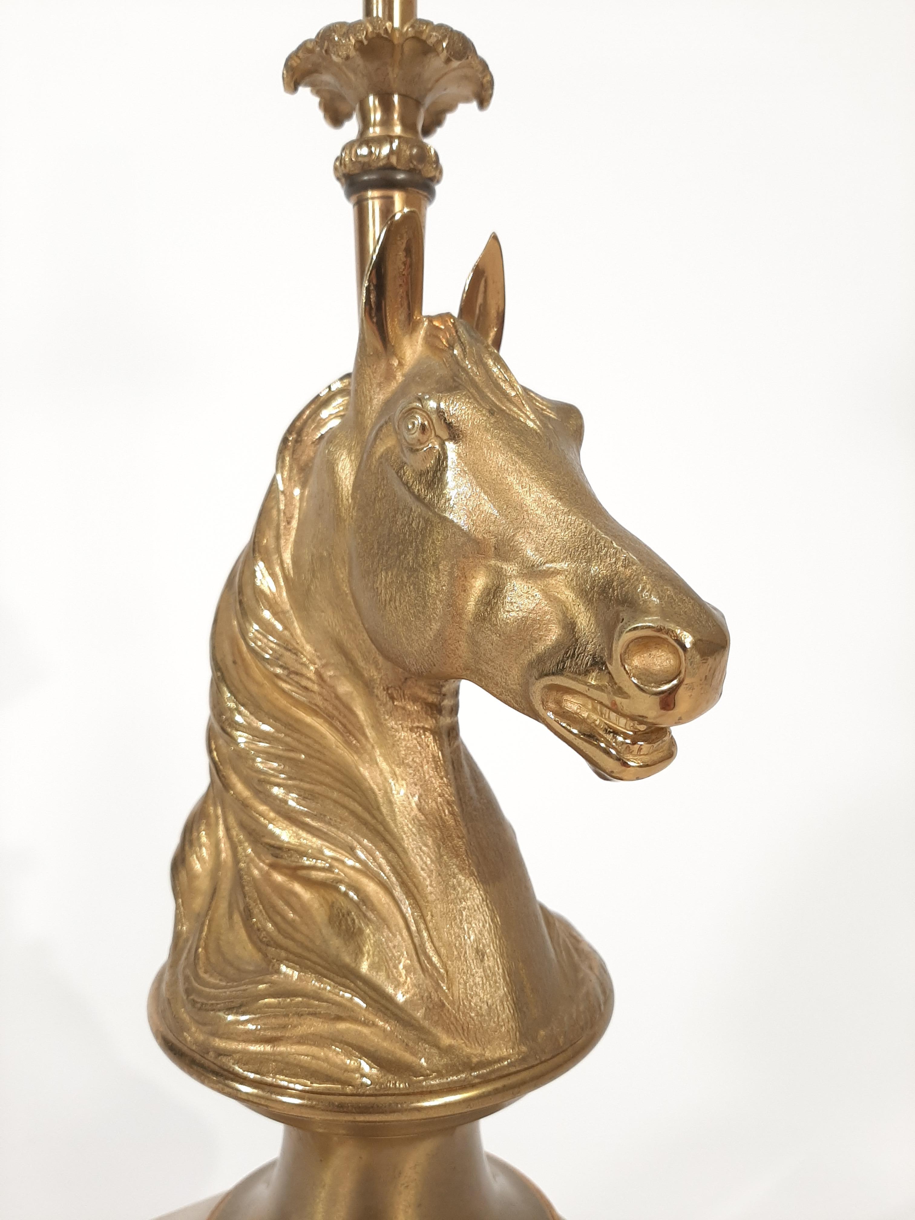 Mid-Century Modern Horse Table Lamp by Maison Charles  For Sale