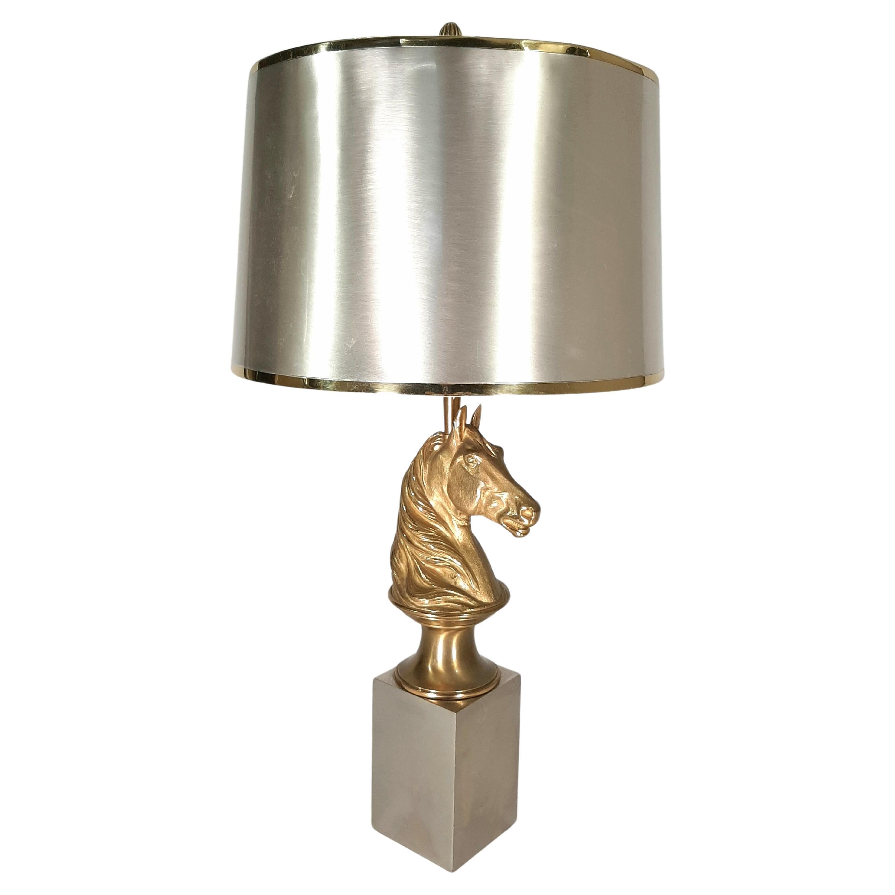 French Horse Table Lamp by Maison Charles  For Sale