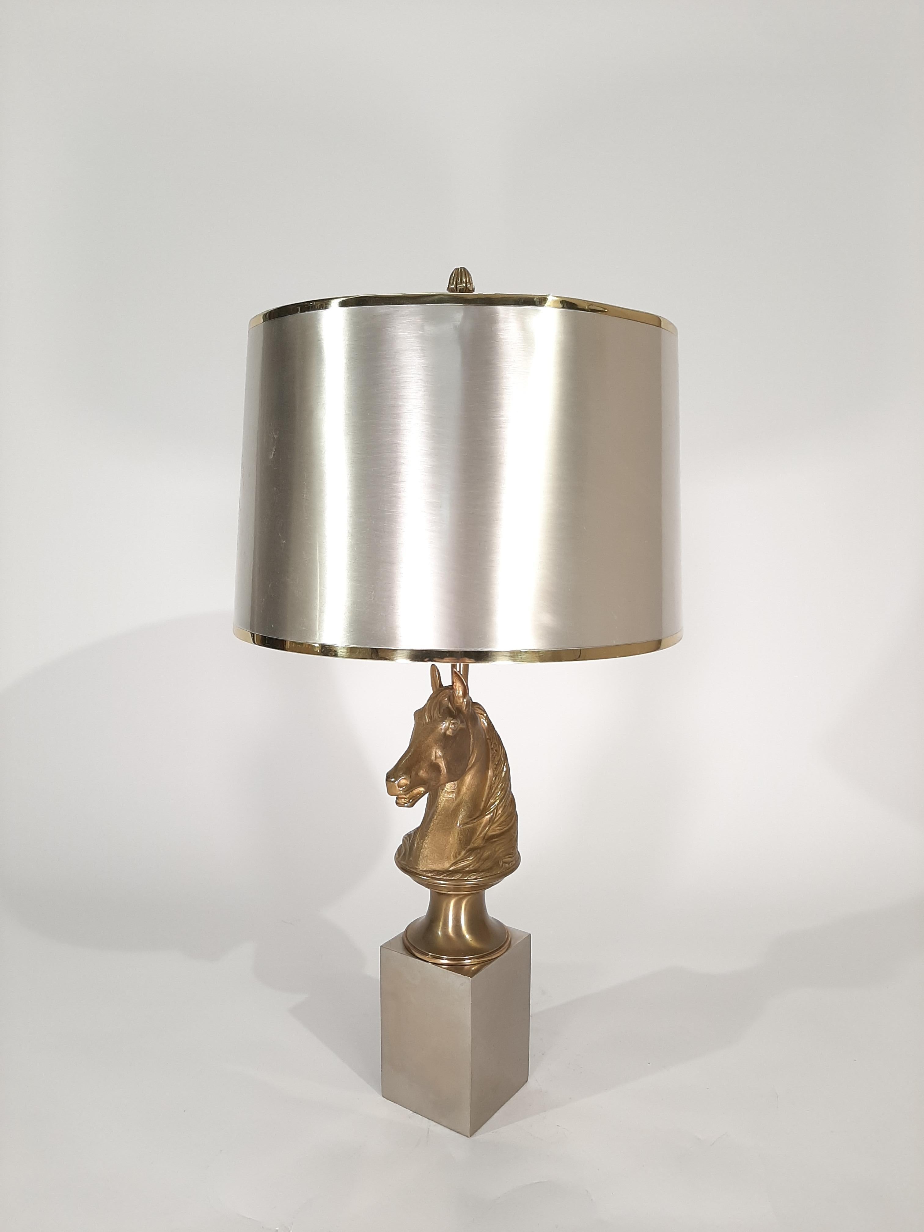 Lampe de table cheval de la Maison Charles  en vente 1