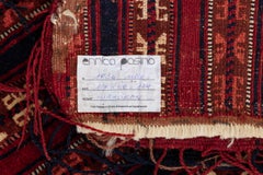 Hand-Knotted Turkoman Saddle Rug, Wool, Turkmenistan, Circa 1930