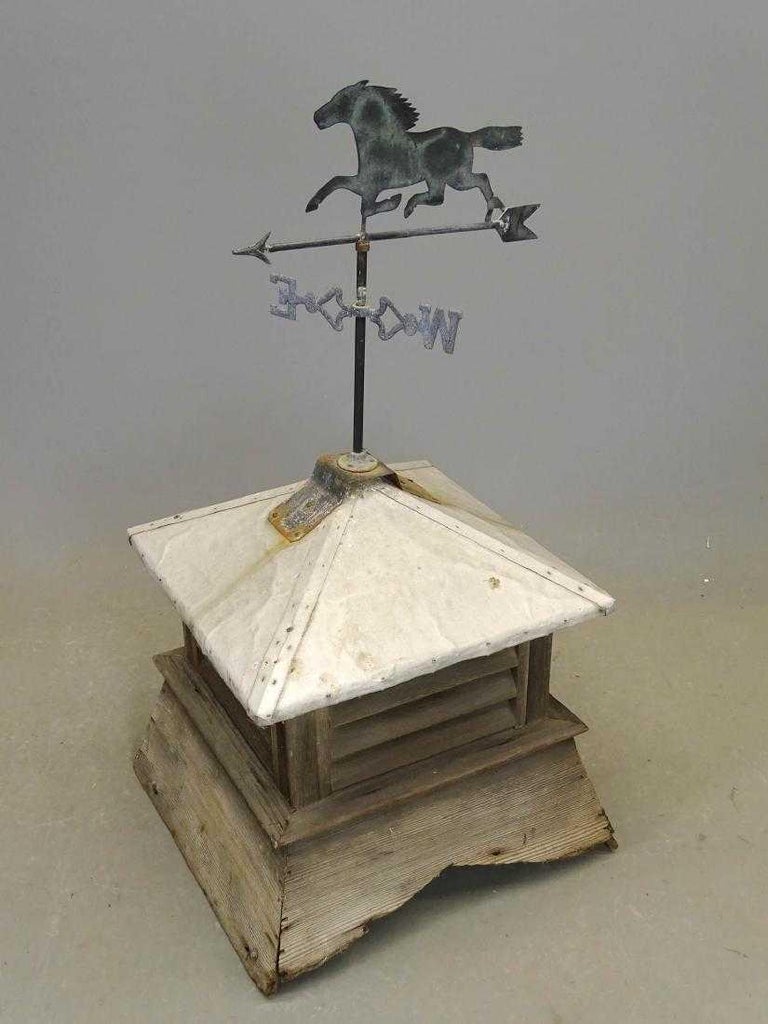 Horse Weathervane on Cupola at 1stDibs