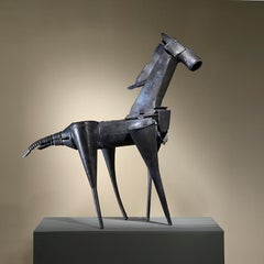 Horse With No Name Contemporary Bronze Sculpture Indoor Outdoor by Jerry Barrish