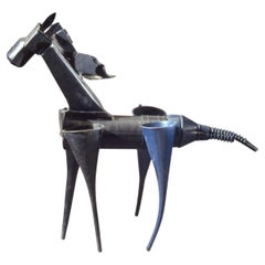 Horse With No Name Sculpture Plastic Assemblage Black 1997 by Jerry Ross Barrish