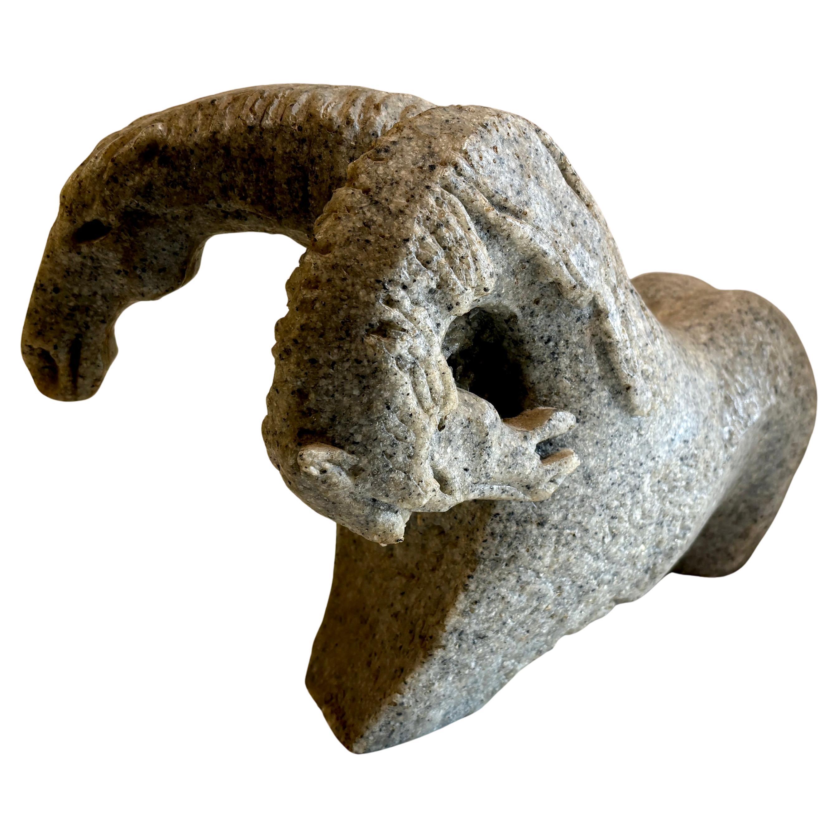 Horse with Two Heads Sculpture by Hoi Lebadang