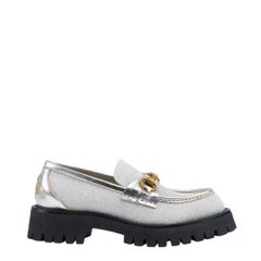 Gucci Horsebit Lug Sole Glitter Loafers 39