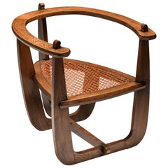 Antique Horsehoe Chair Constructivist Era The Netherlands, 1930s