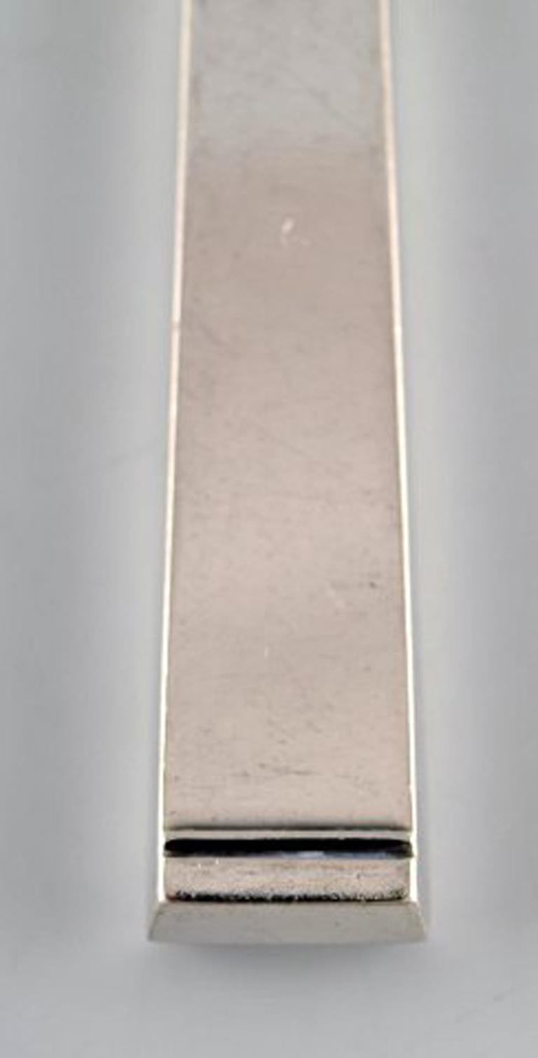 Horsens Dänemark, „“Funkis III“, Set von 12 Obstmessern, Art-déco-Silberbesteck (Art déco) im Angebot