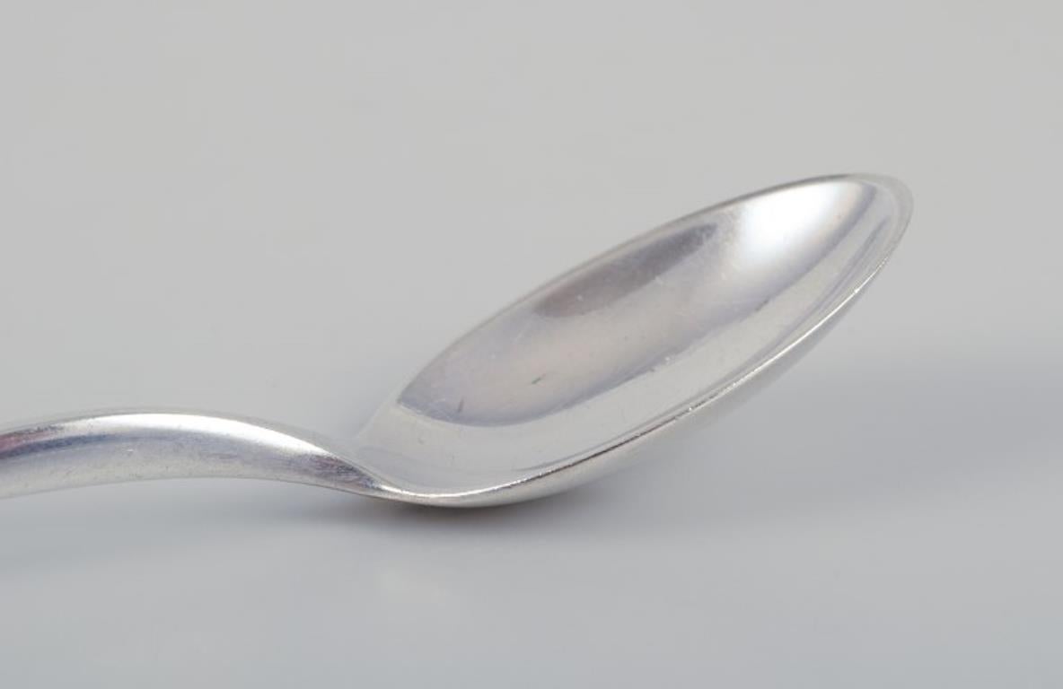 Danois A. Silver. Un ensemble de huit cuillères à café en argent 830. en vente