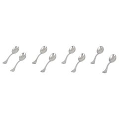 Horsens Silver. A set of eight coffee spoons in 830 silver.