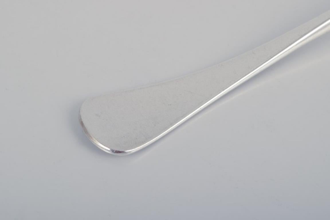 Horsens Silver. A set of eight lunch forks in 830 silver. In Excellent Condition For Sale In København, Copenhagen