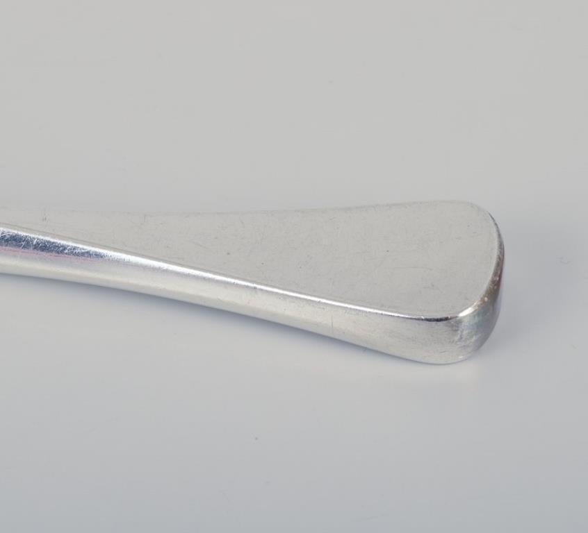 Danish Horsens Silver. A set of ten knives in 830 silver with stainless steel blades. For Sale
