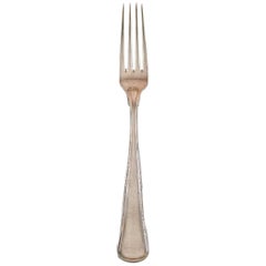 Horsens Silver 'Denmark', Old Danish Dinner Fork in Silver, 1950s, 6 Pieces