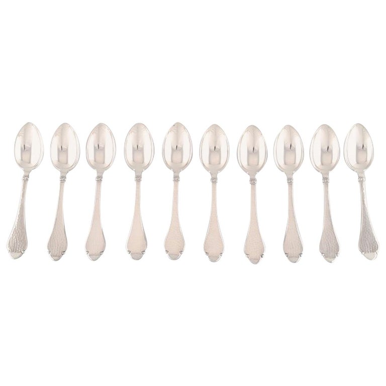 Horsens Silver, Denmark W and S Sørensen, 9 Pieces, Bernstoff Table
