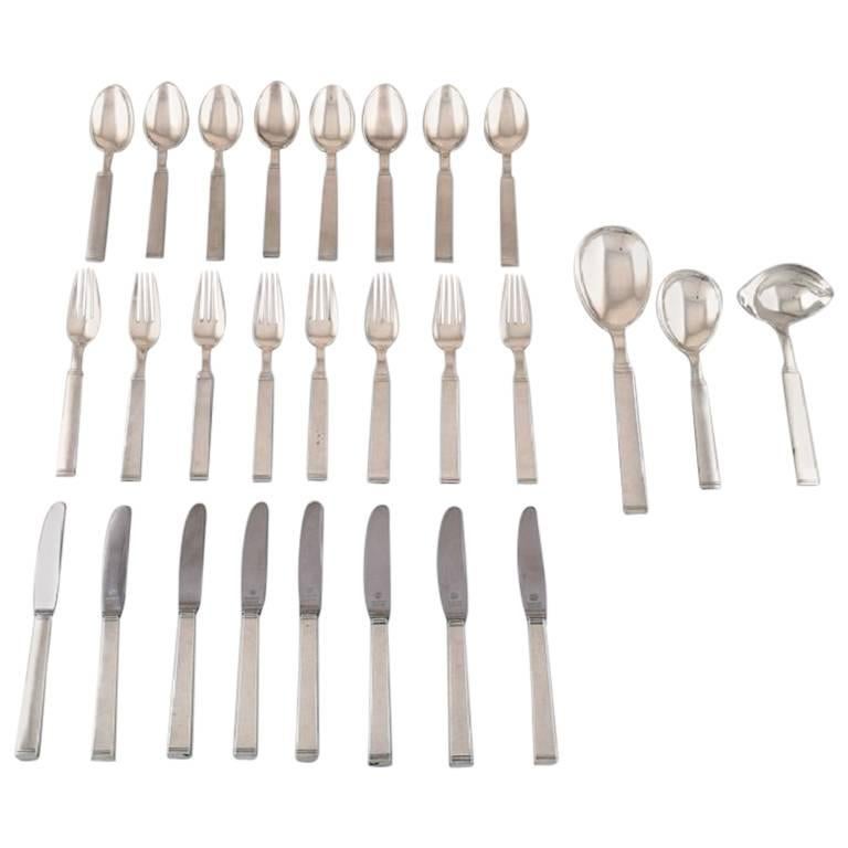 Horsens Silverware, Denmark: "Funkis III", Complete Eight Person Service