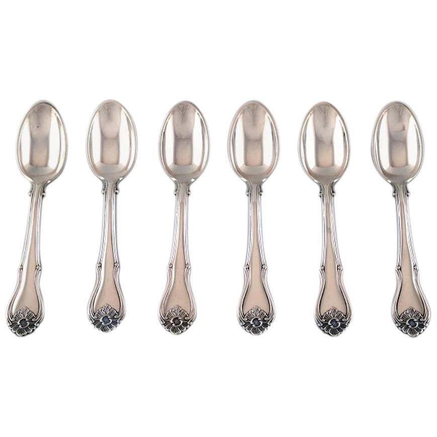 Horsens Sølvvarefabrik 'Denmark', Set of 6 Coffee Spoons in Silver, 1930