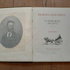 Antique Illustrated Book 'Horses and Dogs' by O. Eerelman, 1895