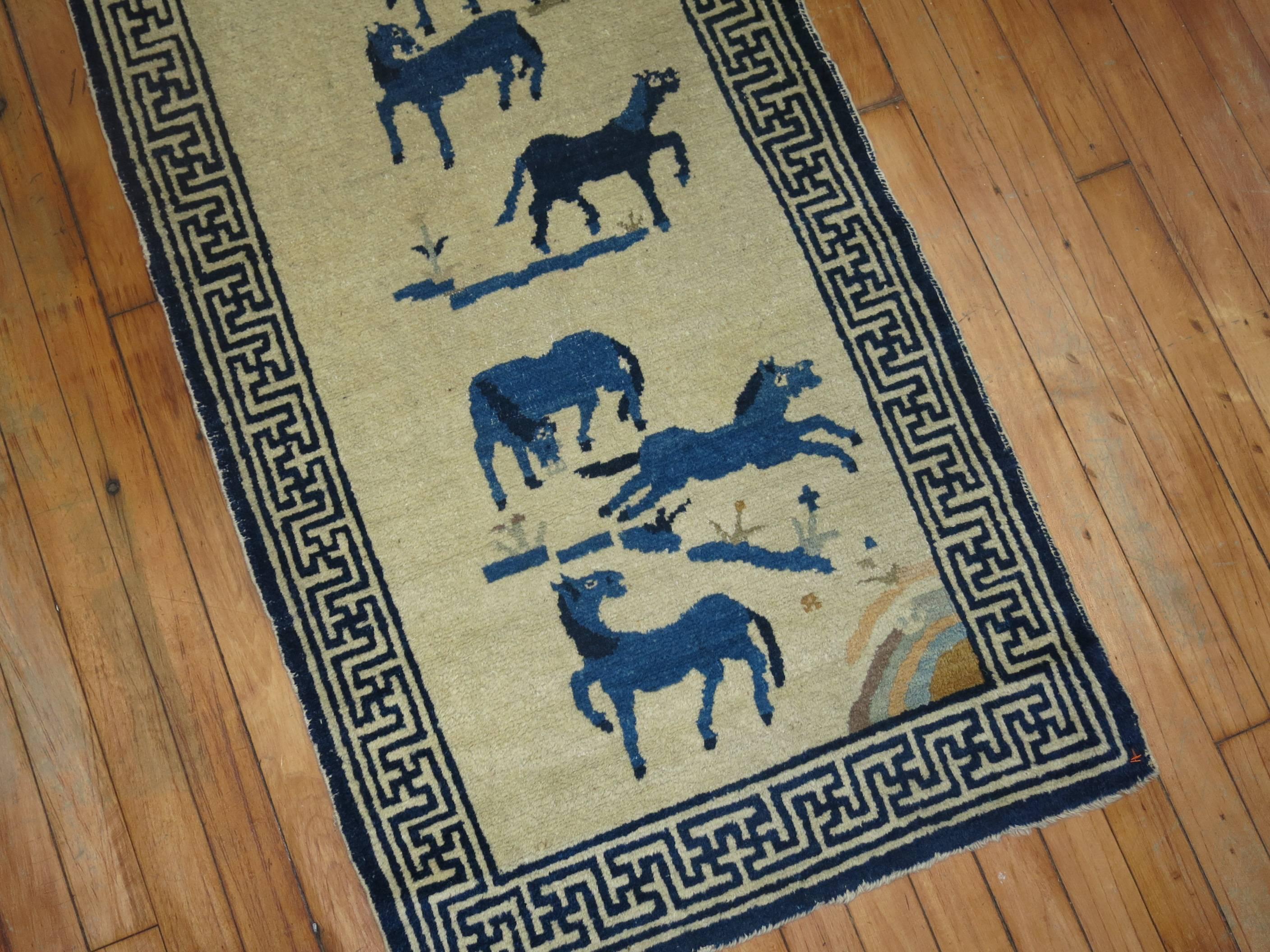 rug with horses